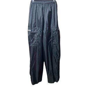 STEARNS Black Nylon Cargo Pants Mesh Lined Ripstop Waterproof Breathable Medium